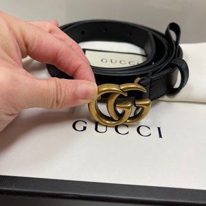 Authentic Gucci Marmont Belt Black